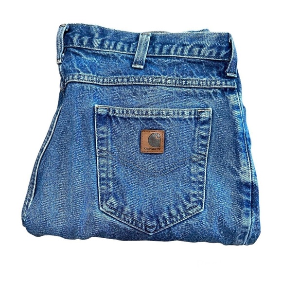 Carhartt Relaxed Fit Dark Wash Jeans - 38/32 - Picture 1 of 8